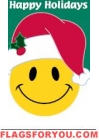 Happy Holiday Christmas Mini Flag