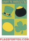 Saint Patrick's Icon Garden Flag