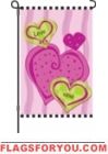 Hugs & Kisses Garden Flag