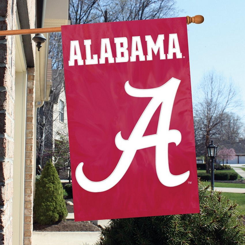 Alabama Crimson Tide Applique Banner Flag 44 X 28 More Garden