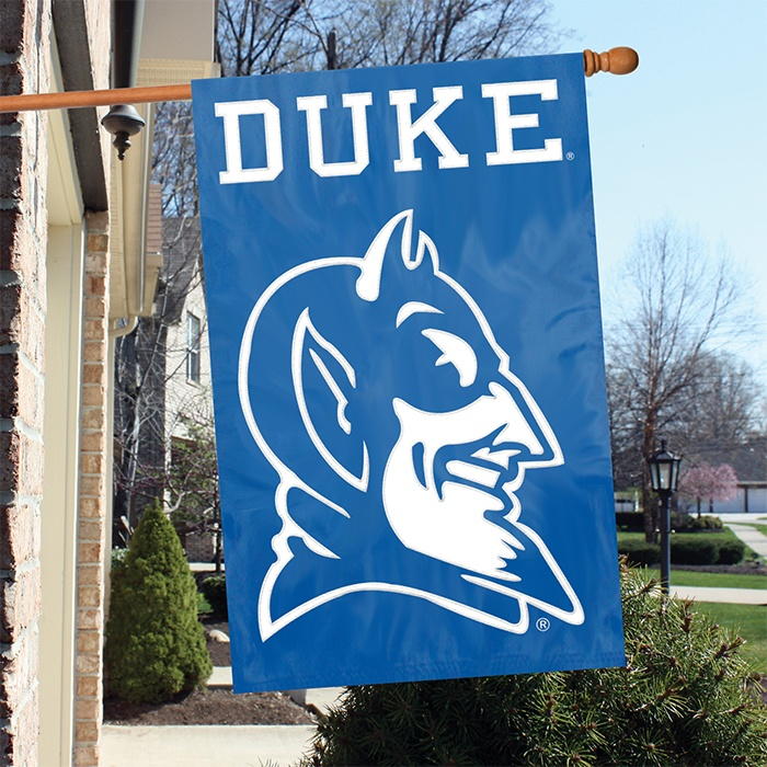 Duke Blue Devils Applique Banner Flag 44" x 28" &amp; more garden flags at ...
