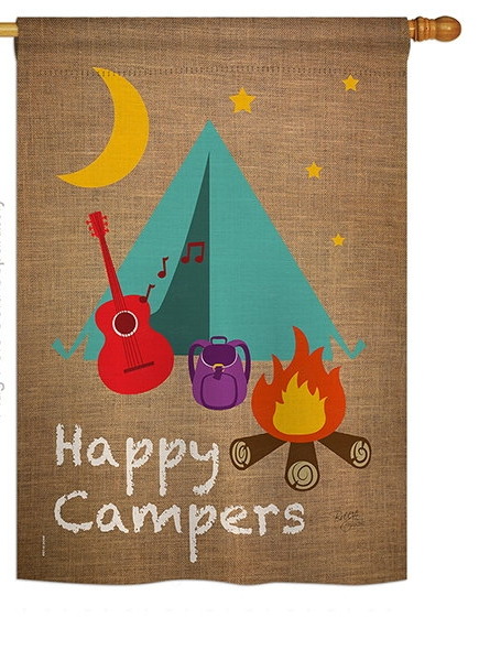 Happy Campers House Flag