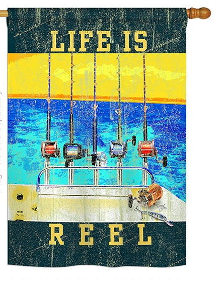 Life Is Reel House Flag