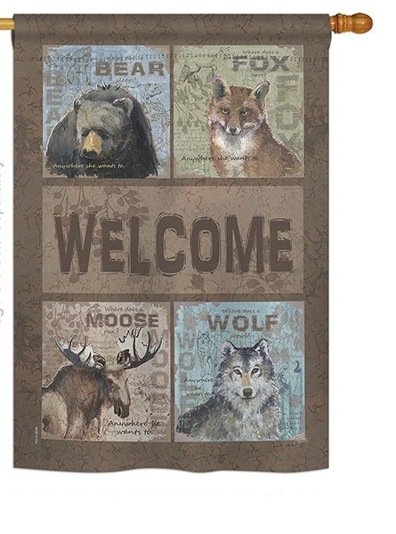 Wilderness Welcome House Flag