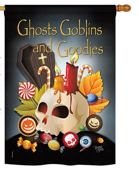 Ghosts Goblins and Goodies House Flag