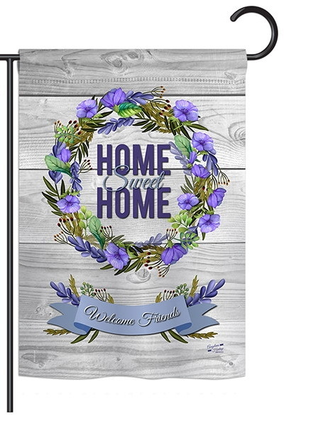 Blooming Home Sweet Home Garden Flag