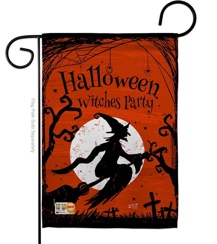 Witches Party Garden Flag