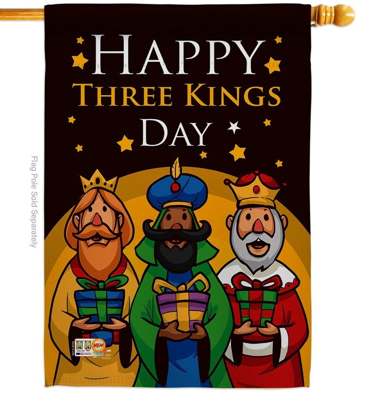 Three Kings Day House Flag