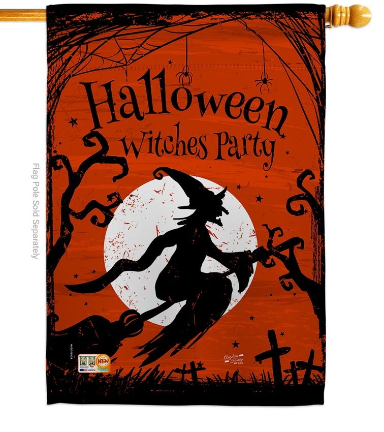 Witches Party House Flag
