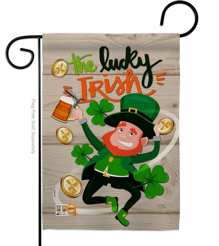 The Lucky Irish Garden Flag