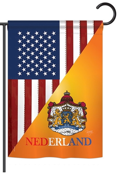 US Dutch Friendship Garden Flag