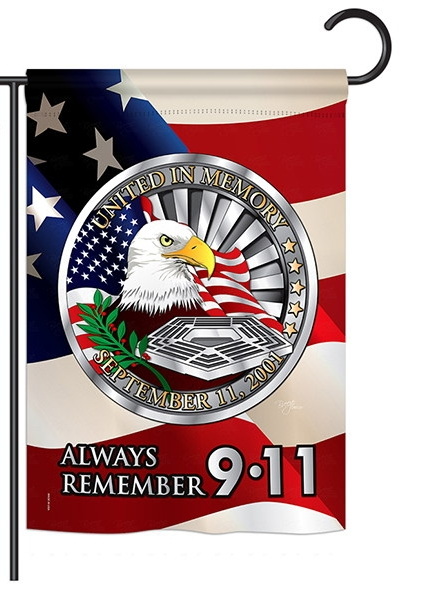 Always Remember 9-11 Garden Flag