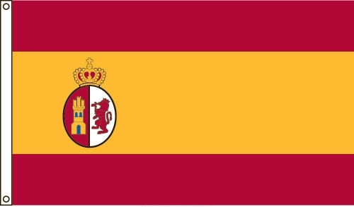 5\' x 8\' Texas Under Spain High Wind, US Made Flag