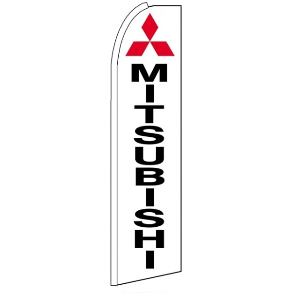 Mitsubishi Feather Flag 3\' x 11.5\'