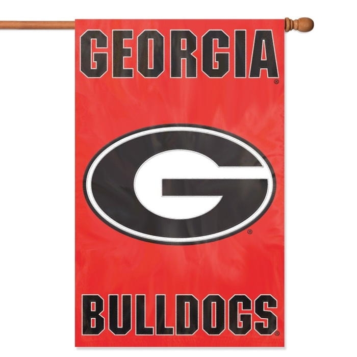 Georgia Bulldogs Applique Banner Flag 44" x 28"