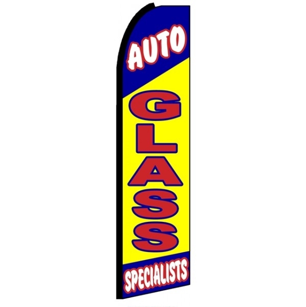 Auto Glass Feather Flag 2.5\' x 11\'