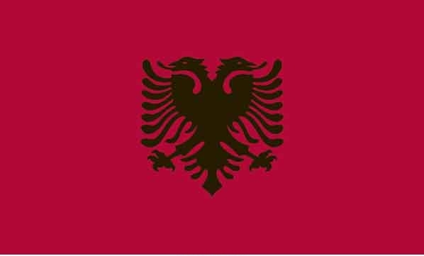 4\' x 6\' Albania High Wind, US Made Flag