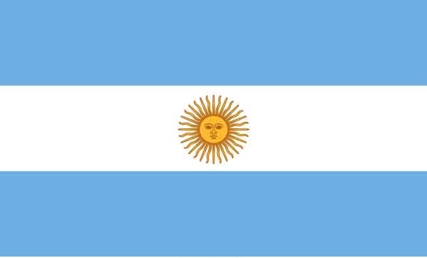 3\' x 5\' Argentina High Wind, US Made Flag