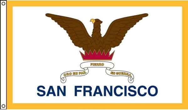 4\' x 6\' San Francisco City High Wind, US Made Flag