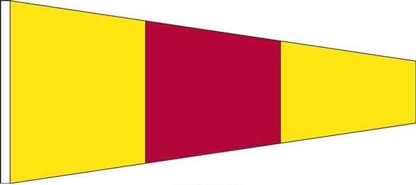 High Wind, US made Code Pennant Size No. 2 - 10