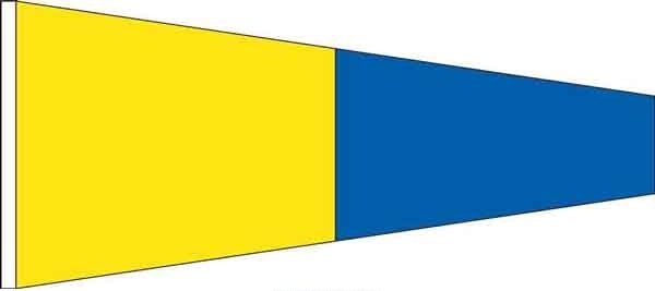 High Wind, US made Code Pennant Size No. 3 - 5