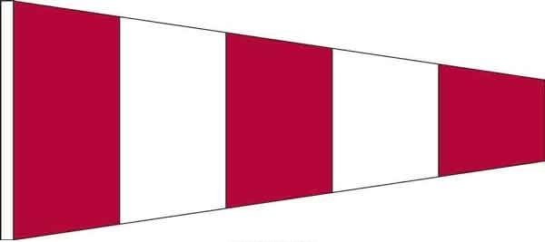 High Wind, US made Size No. 0 - Answering Pennant