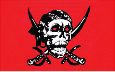 Crimson Pirates Flag