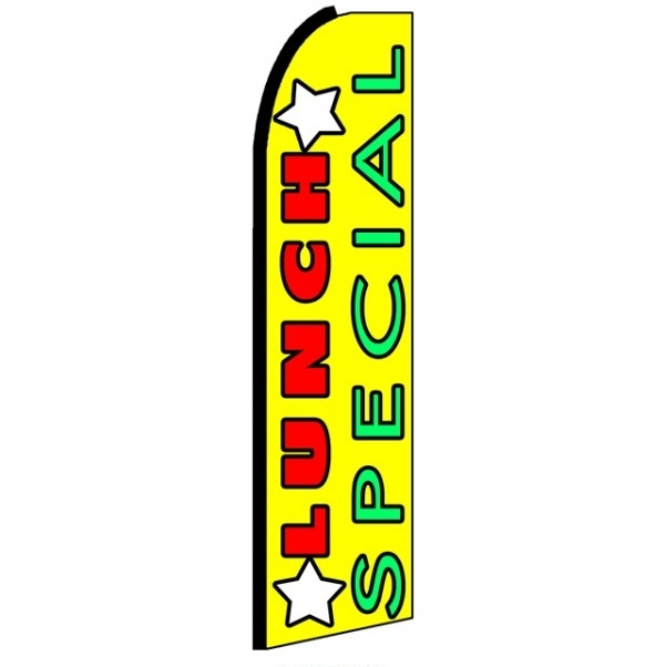 Lunch Special Feather Flag 3\' x 11.5\'