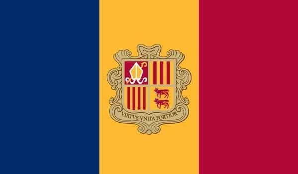 2\' x 3\' Andorra High Wind, US Made Flag