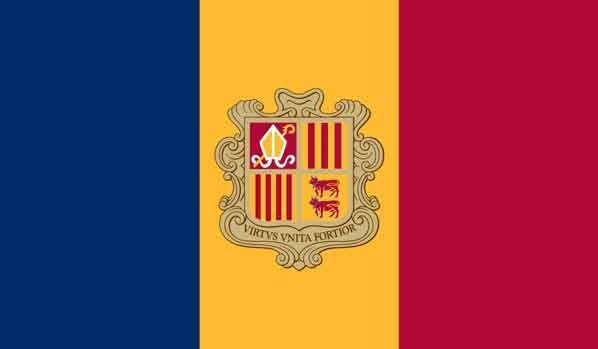 4\' x 6\' Andorra High Wind, US Made Flag