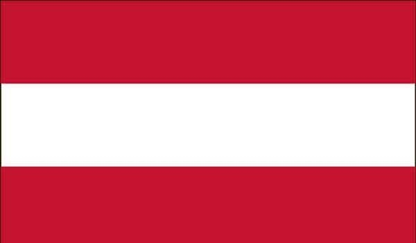 2\' x 3\' Austria High Wind, US Made Flag