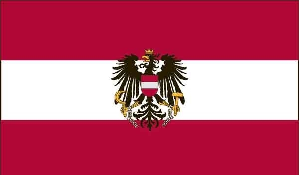 2\' x 3\' Austria w/ Eagle High Wind, US Made Flag