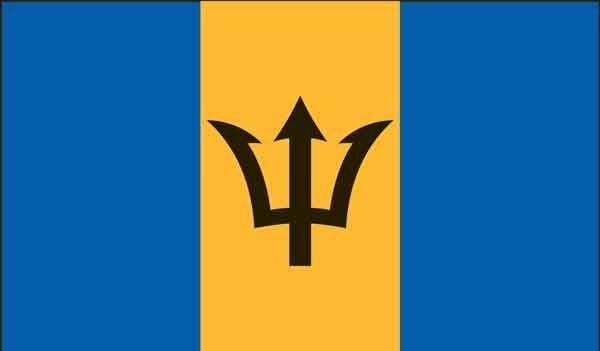 4\' x 6\' Barbados High Wind, US Made Flag