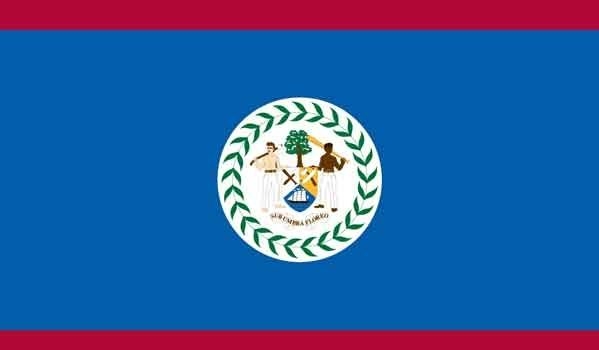 4\' x 6\' Belize High Wind, US Made Flag
