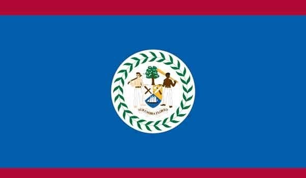 5\' x 8\' Belize High Wind, US Made Flag
