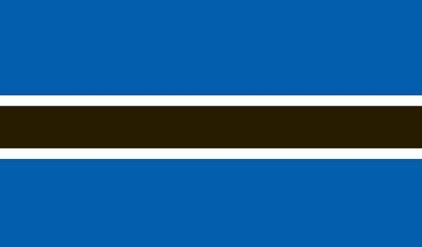 5\' x 8\' Botswana High Wind, US Made Flag