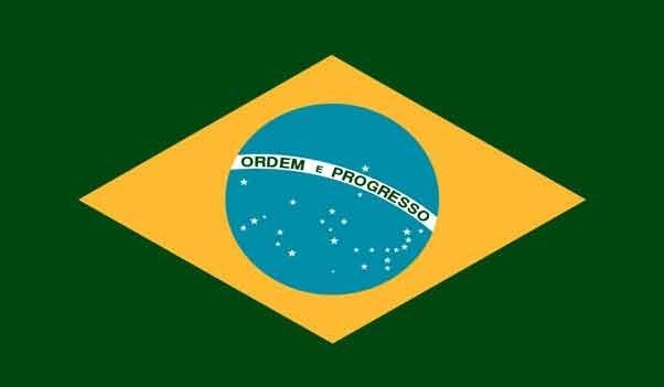 5\' x 8\' Brazil High Wind, US Made Flag