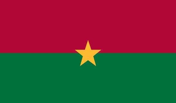 5\' x 8\' Burkina Faso High Wind, US Made Flag
