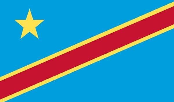2\' x 3\' Congo Democratic Republic High Wind, US Made Flag