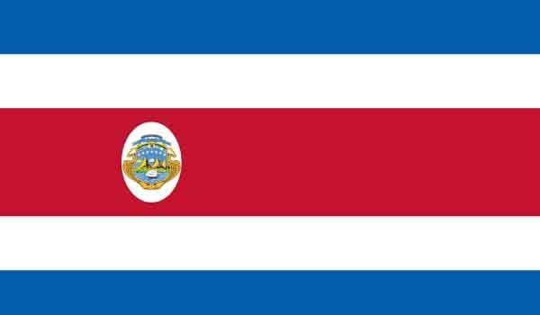 2\' x 3\' Costa Rica High Wind, US Made Flag