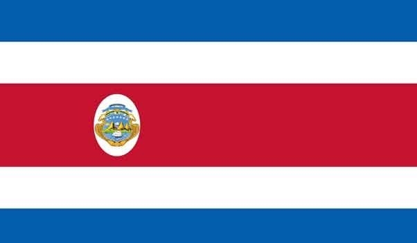 5\' x 8\' Costa Rica High Wind, US Made Flag