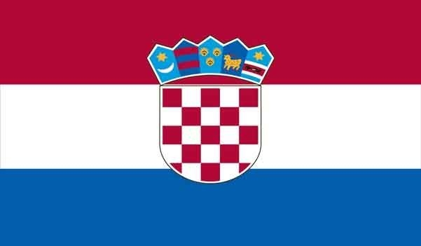 5\' x 8\' Croatia High Wind, US Made Flag