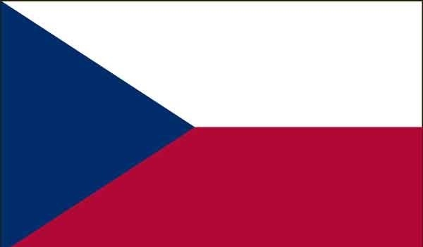 2\' x 3\' Czech Republic High Wind, US Made Flag