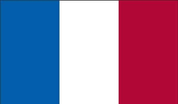 3\' x 5\' France High Wind, US Made Flag