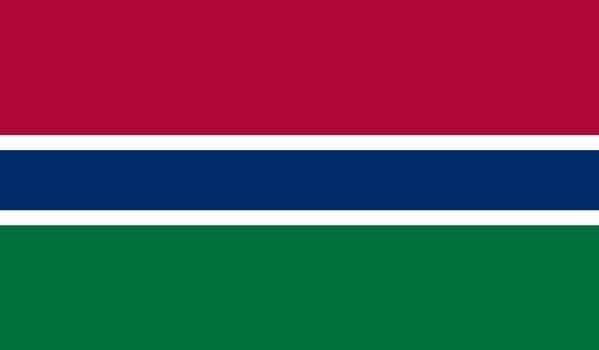 4\' x 6\' Gambia High Wind, US Made Flag