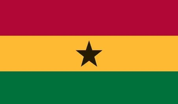 4\' x 6\' Ghana High Wind, US Made Flag