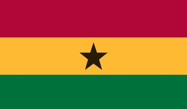 5\' x 8\' Ghana High Wind, US Made Flag