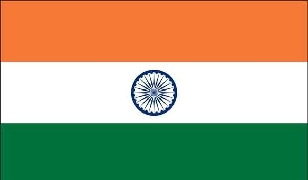 4\' x 6\' India High Wind, US Made Flag