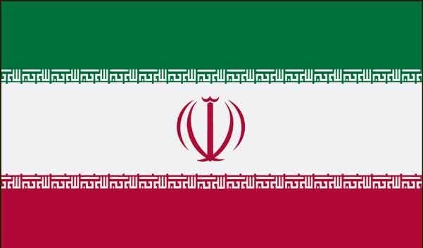 4\' x 6\' Iran High Wind, US Made Flag