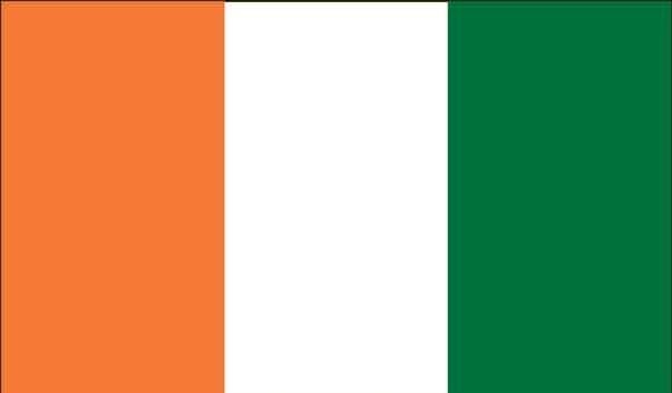 5\' x 8\' Ivory Coast - Cote d\'Ivoire High Wind, US Made Flag